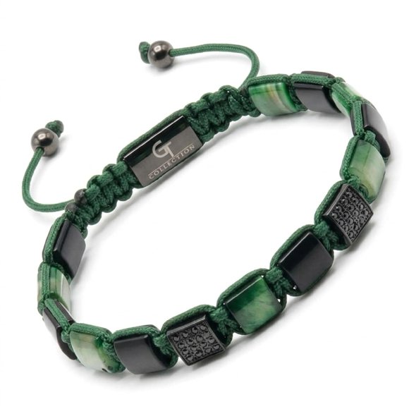 Pulsera GT collection Ojo de Tigre Verde 18,5‑23 cm