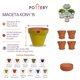 thumbnail image 3 of Set de 4 Maceta Kony 15cm Morena Natural y sus platos, 3 of 3