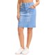 thumbnail image 4 of INSPIRE CHIC Falda de Mezclilla para Mujer Casual de Cintura Alta con Bolsillos por Encima de la Rodilla Falda Lápiz de Jean Elástica L Azul Claro, 4 of 6
