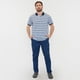 thumbnail image 4 of Polera Hombre Piqué Rayas Azul Corona, 4 of 5