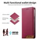 thumbnail image 4 of Funda Tipo Cartera de Cuero Sintético para Samsung Galaxy S20 Plus Bloqueo RFID, con Ranuras para Tarjetas y Bolsillo para Efectivo, Cierre Magnético Fuerte Rojo, 4 of 6