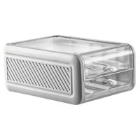 Magideal - Portahuevos, Tipo De Cajón 2 Niveles Reutilizable Gran Capacidad A Prueba De Polvo Caja De Almacenamiento De Huevos Frescos Contenedor Caja De , Gris L