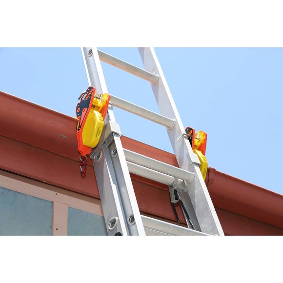 Estabilizador de escalera Ladder Grip Lock Jaw (par) con clip para canalones