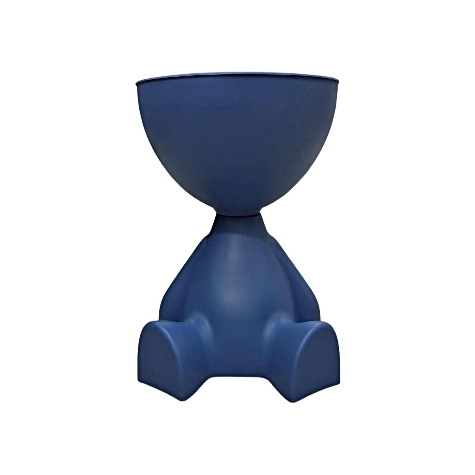Genérico - Mesa De Arrimo Con Compartimento Organizador Integrado Azul