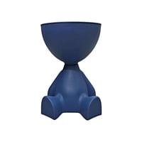 Genérico - Mesa De Arrimo Con Compartimento Organizador Integrado Azul