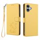 thumbnail image 1 of Funda Billetera con Relieve de Gato para iPhone 16 Plus, Amarillo, 1 of 6