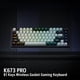 thumbnail image 3 of Teclado Gamer Inalámbrico K673 Pro, 81 Teclas, 75%, Switch Red, Bt, White And Black, 3 of 5