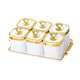 thumbnail image 3 of Plato De Frutos Secos Con Compartimentos Para Almacenar Alimentos, Para Comedor, Sala De Estar, Fiestas, Porcelana Blanca, 3 of 5