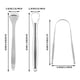 thumbnail image 5 of Paquete de 3 raspadores de lengua de acero inoxidable para un cuidado bucal saludable. Raspadores de lengua metálicos sin BPA., 5 of 8