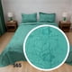 thumbnail image 1 of Cubrecama Quilt Verano Bordado 1.5 Plazas - Turquesa Flores 565, 1 of 2