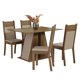 thumbnail image 1 of Juego Comedor Angela Morel 4 Sillas Café, 1 of 7