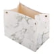 thumbnail image 2 of Cubierta de la caja del soporte de almacenamiento de tejido de PU Tejido facial Snap Inicio / Oficina / Coche blanco, 2 of 5