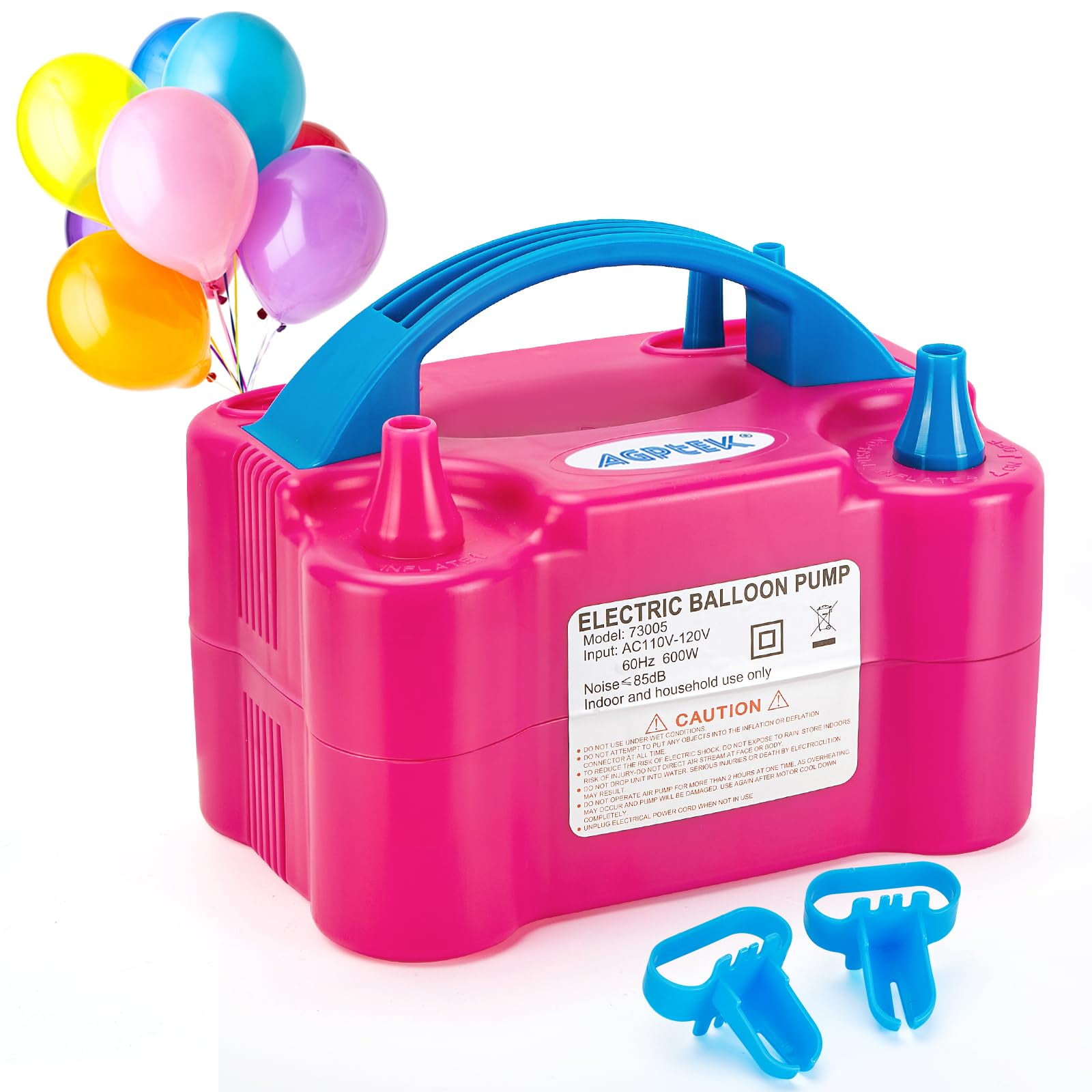 Bomba Eléctrica Para Globos Aerostáticos Agptek 600w 110v Rose Red
