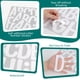 thumbnail image 4 of Hojas de stickers Metsyth 24 grandes blancas con letras y números de 4", 4 of 9