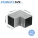 thumbnail image 2 of Kit de Soportes para Gazebo de 2 Vías, Conector de Esquina de Codo de Aluminio, Kit de Base de Poste para Carpintería DIY para Madera de 1.3" x 1.3" para Gazebo de Patio Exterior (Paquete de 12), 2 of 6