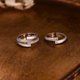 thumbnail image 4 of Anillos de Boda Blancos/dorados para Mujer con Acabado Cepillado Anillos de Plata Esterlina S925 Anillo de Diamante Simulado Banda de Eternidad Anillos para Mujer Anillos de CZ para Mujer, 4 of 6