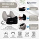 thumbnail image 5 of Almohada inflable de viaje Modern Advantage con cuello con capucha negra, 5 of 5