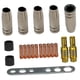 thumbnail image 3 of Accesorios de soldadura Aislador Boquillas de gas Boquilla Juego de piezas resistentes al desgaste Herramienta estable duradera Kit de accesorios, 3 of 5