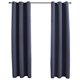 thumbnail image 1 of Cortina Blackout vidaXL con Aros Antracita 94x213 cm - 2 Unidades, 1 of 9