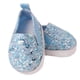 thumbnail image 2 of Zapatos Planos Con Lentejuelas Para Mu?eca De Ni?a De 14,5 Pulgadas, Accesorio De Vestir, Color Azul, 2 of 5