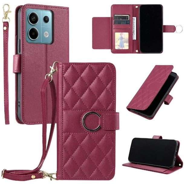 Funda tipo billetera FOXDOCK para Xiaomi POCO X6 5G – Tapa abatible con correa para mujer