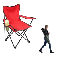 Genérico - Silla Camping Plegable Picnic Playa Roja