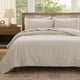 thumbnail image 1 of Juego de colcha Bedsure Queen Size, 100% algodón, color beige, 1 of 9