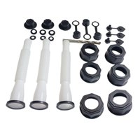 Ioensy - Repuesto De Boquilla De Lata De Gas Con Taladro, Boquilla De Vertido Flexible Blanca, Juego De 3