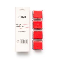 Himi Recarga Gouache 4 Unidades 30G Oriental Red