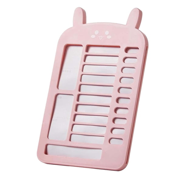 Tabla De Tareas Para Niños, Portátil, Reutilizable, Lista De Tareas Para Asuntos Diarios, Hogar, Dormitorio, Rosa