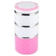 thumbnail image 1 of Fiambrera térmica de acero inoxidable de 3 capas con aislamiento térmico, color rosa, 1 of 8