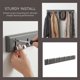 thumbnail image 4 of REGALWOVEN 1 Pcs Perchero de Pared, Gancho de Aluminio, Ganchos de Pared para Colgar, Perchero para Sombreros para Entrada, Baño, Dormitorio Gris 17.1*2.2in, 4 of 6