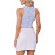thumbnail image 3 of INSPIRE CHIC Top de Mujer de Encaje Floral sin Mangas con Escote en V Profundo y Transparente, Cami Corto, Talla S, Azul, 3 of 6