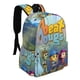 thumbnail image 2 of Beat Bugs-theme Backpack, Campus style schoolbag Bookbag with Adjustable Shoulder Straps And Large Zip Compartment, Unisex Travel Bags.42x30x15cm, 2 of 6