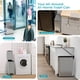 thumbnail image 4 of Bote de basura Home Zone Living de acero inoxidable delgado de 30 litros, plateado, 4 of 8