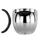 thumbnail image 1 of Visera De Casco De Cara Abierta Visor De Burbuja Para Casco De Motocicleta Lente De PC Plata, 1 of 5