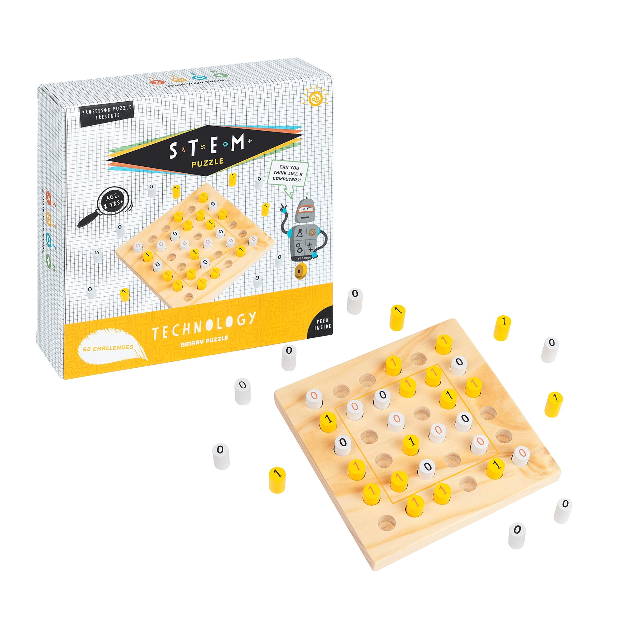 Juego Educativo Stem Binary Puzzle Professor Puzzle 8+