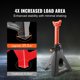 thumbnail image 4 of Jack Stands VEVOR de 6 toneladas (13000 libras) de capacidad para coche rojo, 1 par, 4 of 9