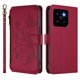 thumbnail image 2 of Funda Cartera Mariposa para [Xiaomi 14 Pro] con Soporte y Cremallera Rojo, 2 of 6