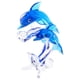 thumbnail image 5 of Estatua De Delfines Coleccionable Decoración Regalo Estatuilla Vidrio Delfín Miniatura D, 5 of 5