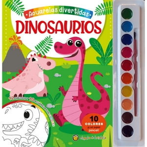 El Gato De Hojalata - Libro Acuarelas Divertidas: Dinosaurios