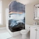 thumbnail image 1 of Cortina de ducha con diseño de olas, juego de cortinas de baño con ganchos, tamaño 60 x 72 pulgadas, 1 of 3