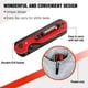 thumbnail image 2 of Cuchillo plegable/navaja multiusos WORKPRO 2 en 1 con 10 hojas, color rojo, 2 of 3