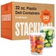 thumbnail image 1 of Contenedores de almacenamiento de alimentos Stack Man 32 oz (240 juegos) con tapas, 1 of 6