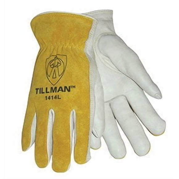 Guantes 1414l De Cuero Vacuno Flor Talla Grande