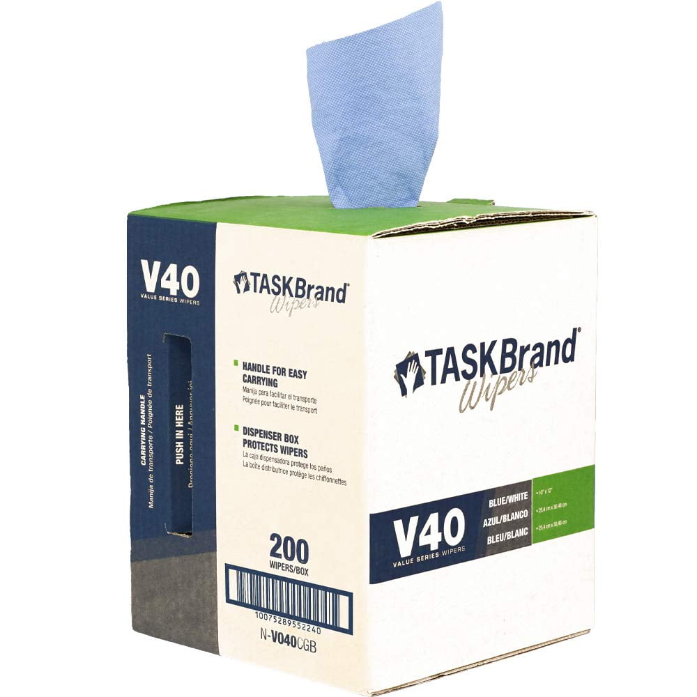 Toallas De Limpieza Desechables Taskbrand V40 Value Blue 200