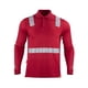 thumbnail image 1 of Polera Polo Hibrida Cinta Reflectiva Manga Larga Rojo Talla S, 1 of 3