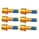 thumbnail image 2 of 6x Kit De Tornillos De Vástago De Bicicleta Tornillo De Freno De Disco De Bicicleta Para Reparación De Ciclismo Oro, 2 of 4