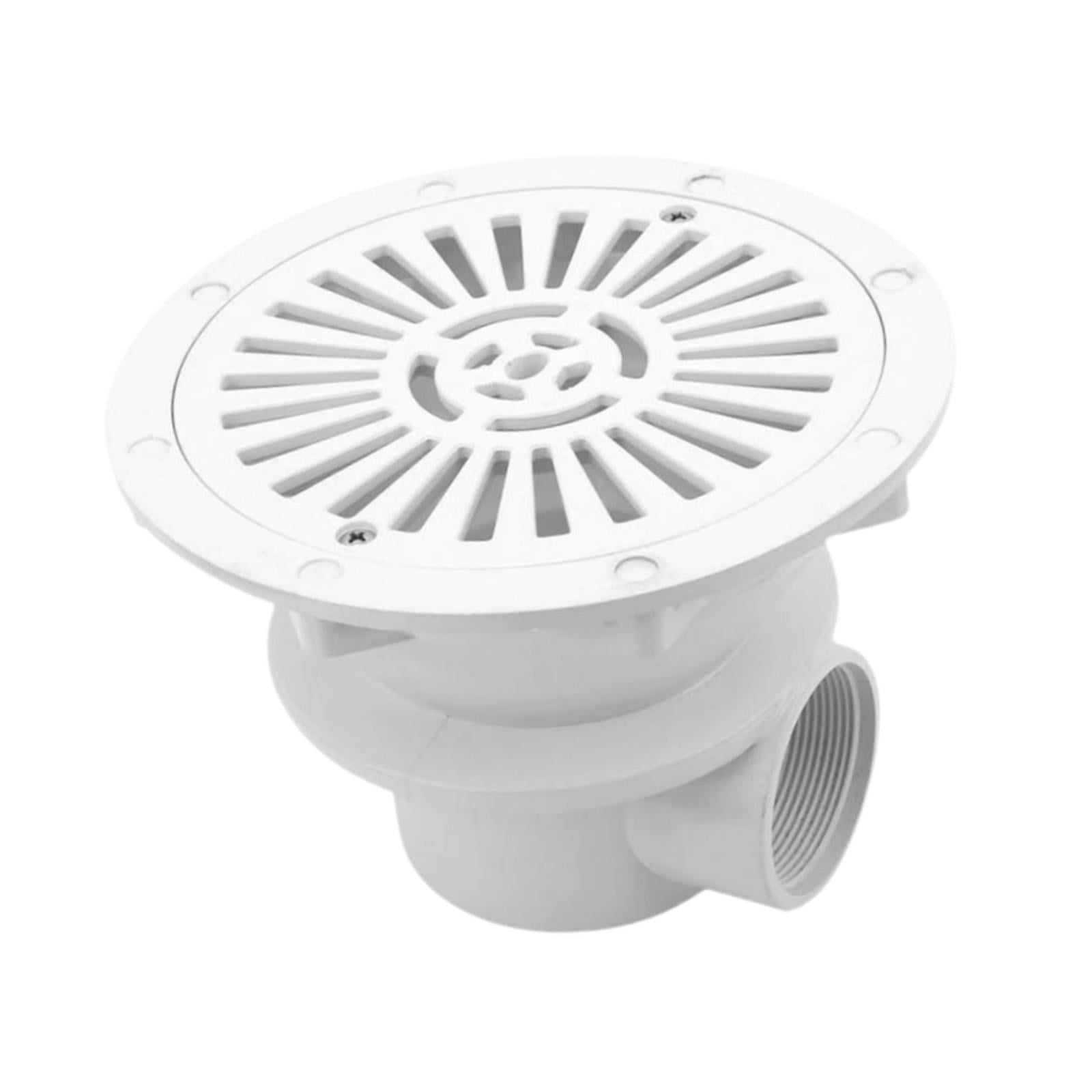 Ioensy - Cubierta De Drenaje Principal De Piscina Fácil Instalación Equipo De Drenaje De Piso Blanco