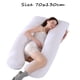 thumbnail image 5 of Almohada para embarazadas, almohada en forma de U desmontable y lavable, cojín grande, almohada de cintura, 5 of 5